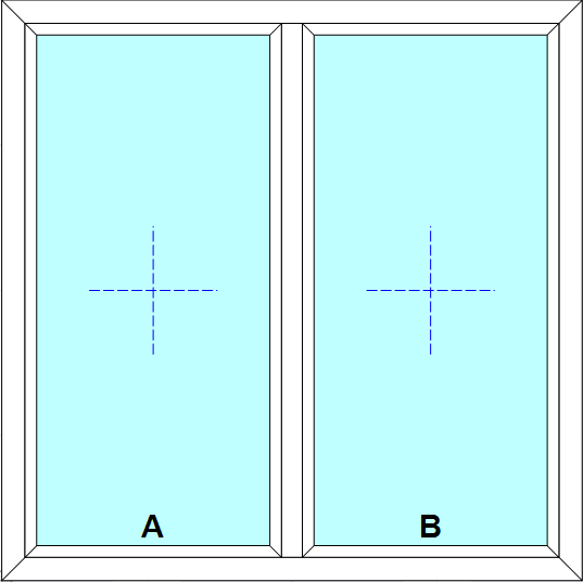 Schița șablonului Fereastra fix - fix