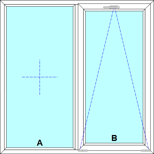 Schița șablonului Fereastra oscilobatanta
