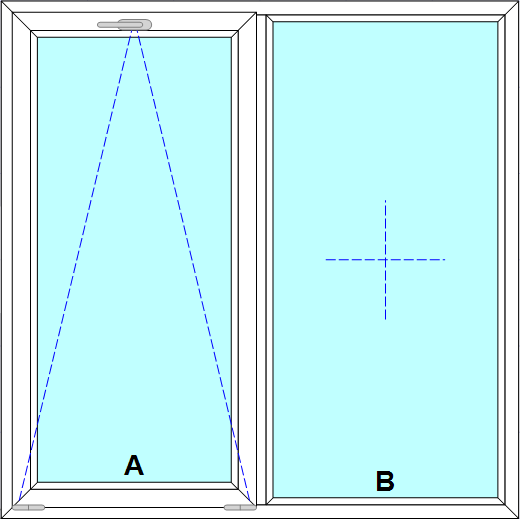 Schița șablonului Fereastra oscilobatanta