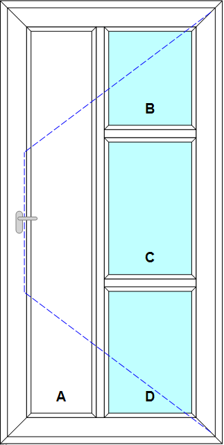 Schița șablonului Usa de intrare dr cadru inchis model 1
