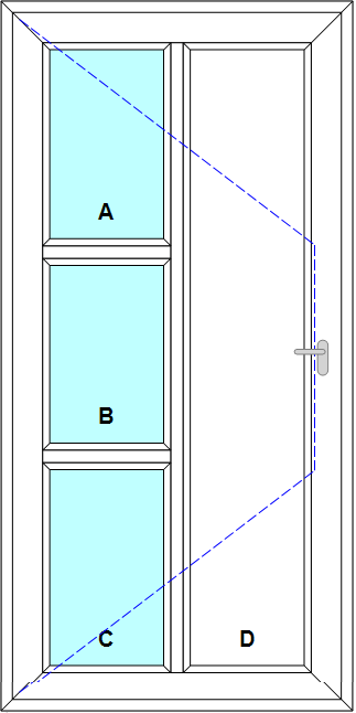 Schița șablonului Usa de intrare st cadru inchis model 1