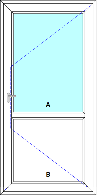 Schița șablonului Usa de intrare dr cadru inchis model 3
