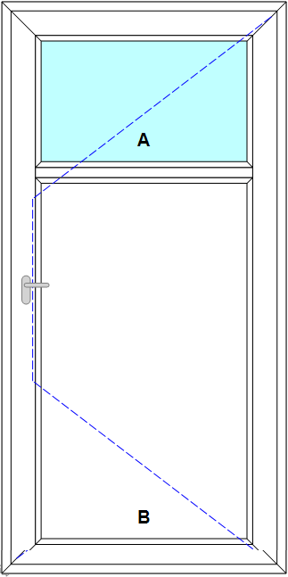 Schița șablonului Usa de intrare dr cadru inchis model 4