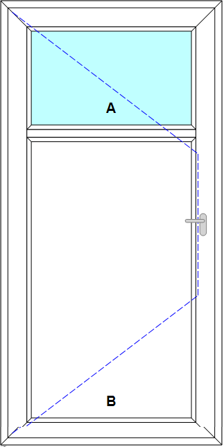 Schița șablonului Usa de intrare st cadru inchis model 4