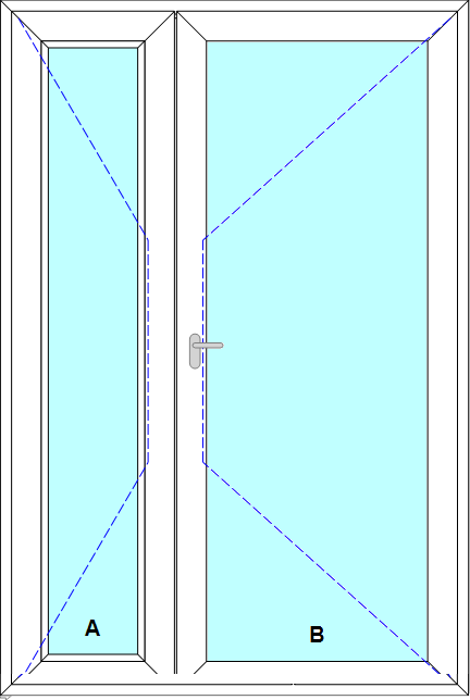 Schița șablonului Usa de intrare dr cadru inchis model 2