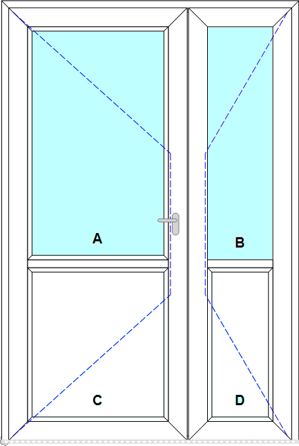 Schița șablonului Usa de intrare st cadru inchis model 3