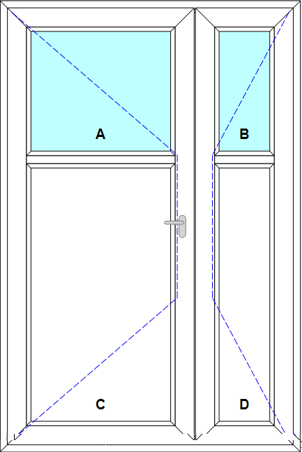 Schița șablonului Usa de intrare st cadru inchis model 4