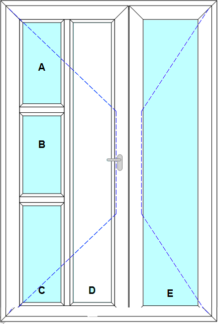 Schița șablonului Usa de intrare st cadru inchis model 1