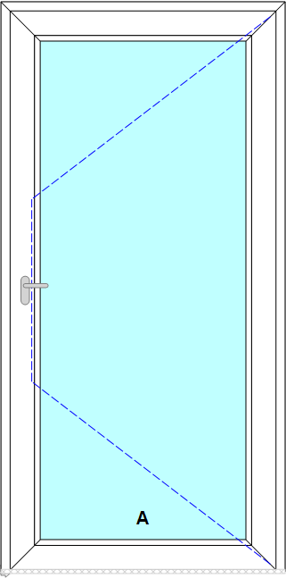 Schița șablonului Usa de intrare dr  prag de aluminiu s model 2