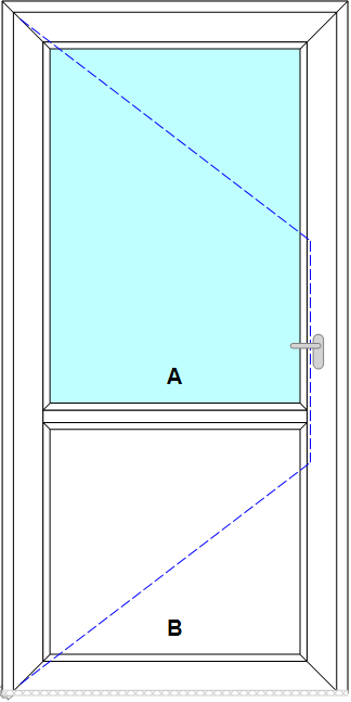 Schița șablonului Usa de intrare st  prag de aluminiu  model 3