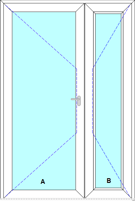 Schița șablonului Usa de intrare st  prag de aluminiu  model 2